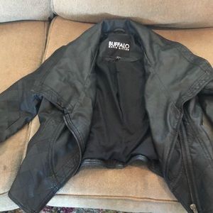 Black leather jacket